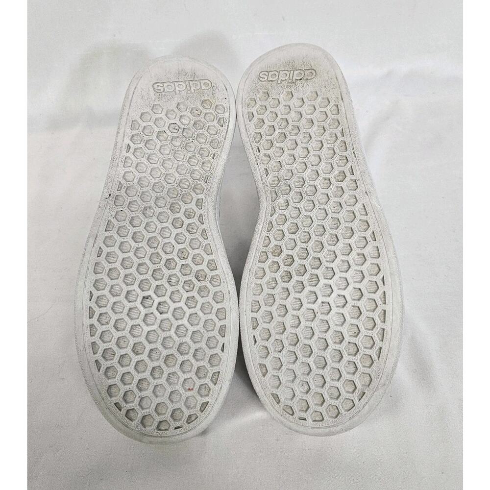 Adidas Children's Girls Grand Court 2.0 Cloud White Iridescent Sneakers Size 1.5 - Picture 7 of 9